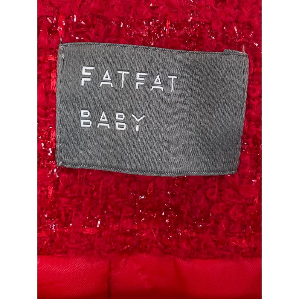 Structured Red Wool Jacket, Size L - image 4